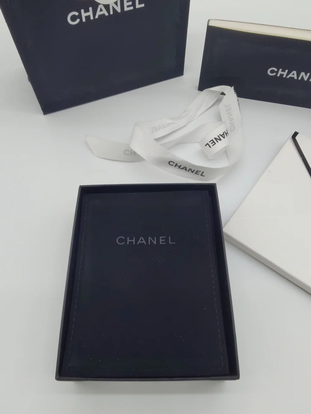 CHANEL Fine Jewelry Packaging Set Camellia Jewelry Box Ribbon Bag Booklet